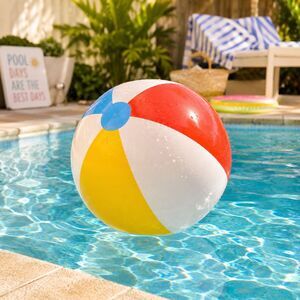 Play Day 13" Inflatable Beach Ball NWT Pool Beach Summer Party Toy Kids